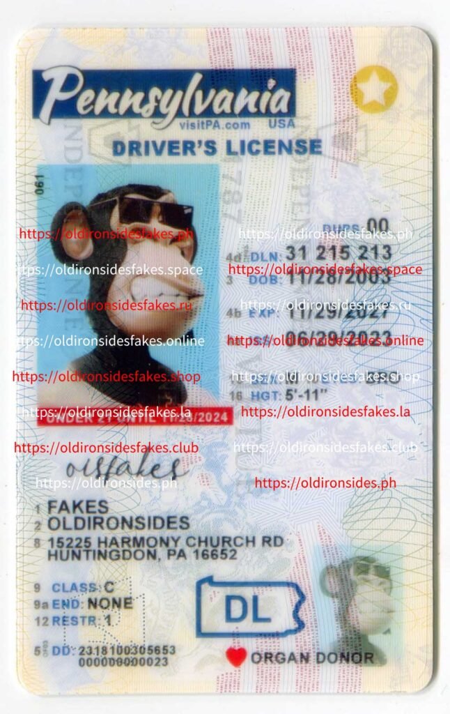 Pennsylvania Driver License(New PA U21)
